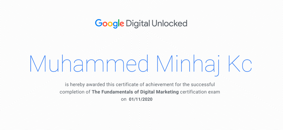 Google Achievement